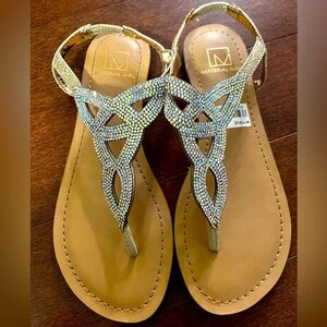 Material Girl Sandals Size 6 NEW